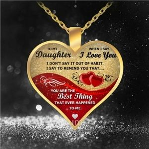 New Heart Daughter Pendant with Free Chain!